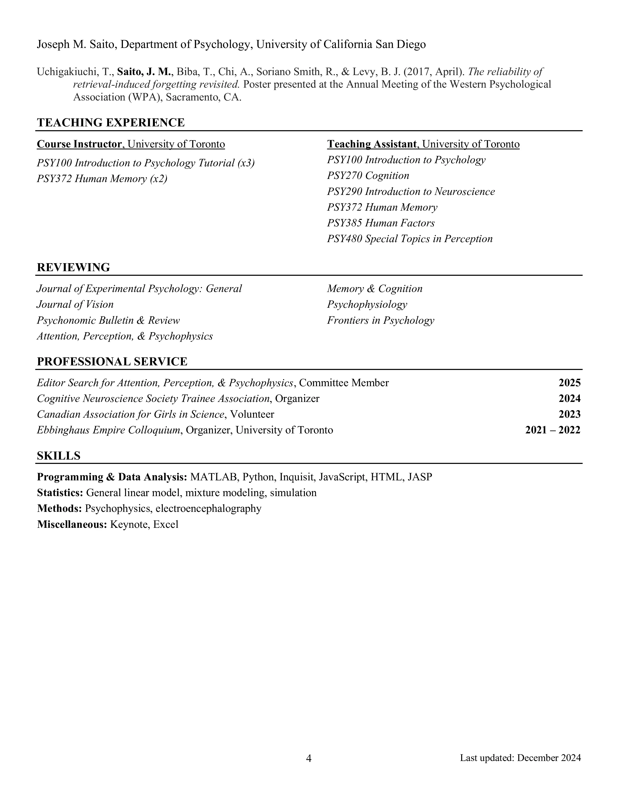 Curriculum Vitae page 4